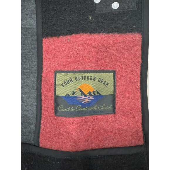 Scotch & Soda Mens S Red Striped Outdoor Equipment Wool Blanket Jacket Western - Picture 7 of 10